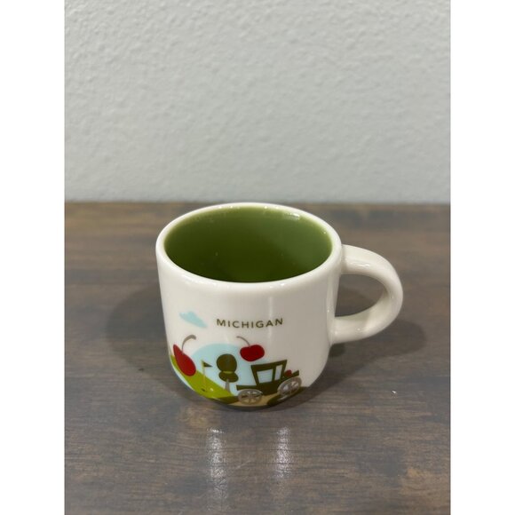 Starbucks Michigan You Are Here Mini Mug 2 oz Espresso Cup - Picture 1 of 6